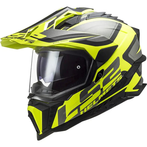 Casco LS2 MX701 Explorer HPFC Alter Matt Black/H-V Yellow