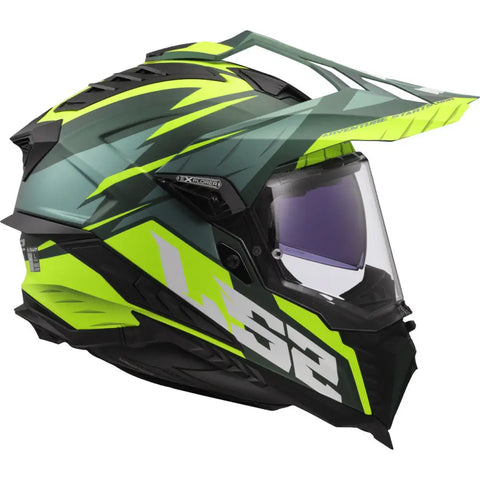 Casco LS2 MX701 Explorer HPFC ECE 22.06 Spire Green Matt/Neon Yellow