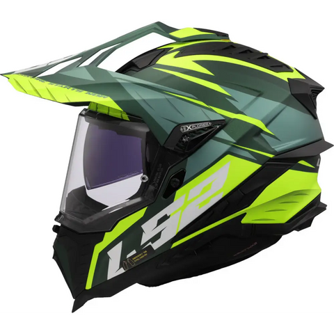 Casco LS2 MX701 Explorer HPFC ECE 22.06 Spire Green Matt/Neon Yellow