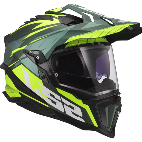 Casco LS2 MX701 Explorer HPFC ECE 22.06 Spire Green Matt/Neon Yellow