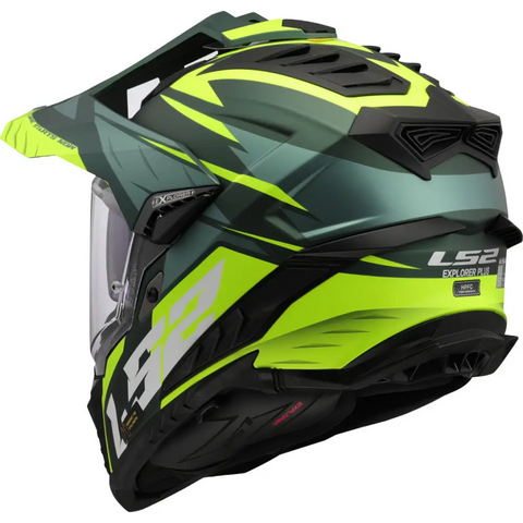 Casco LS2 MX701 Explorer HPFC ECE 22.06 Spire Green Matt/Neon Yellow