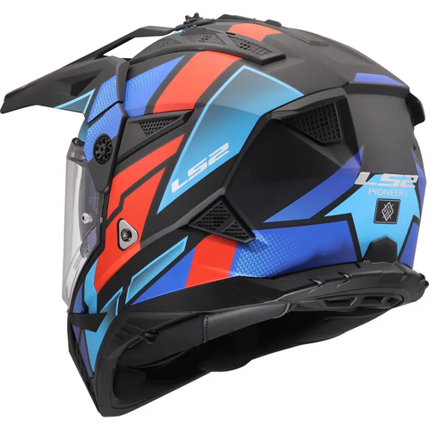 Casco LS2 MX702 Pioneer ll Block Black/Red/Blue