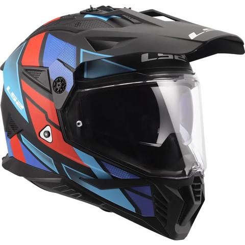 Casco LS2 MX702 Pioneer ll Block Black/Red/Blue