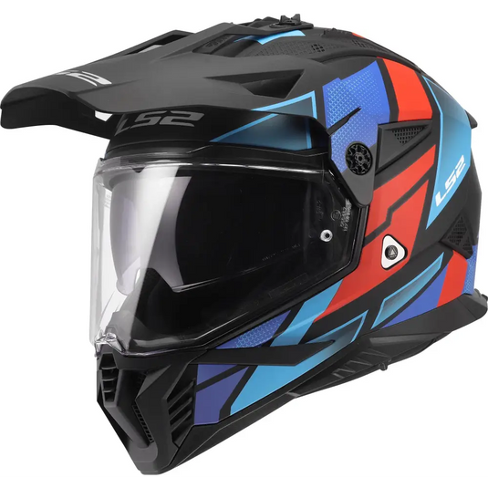 Casco LS2 MX702 Pioneer ll Block Black/Red/Blue