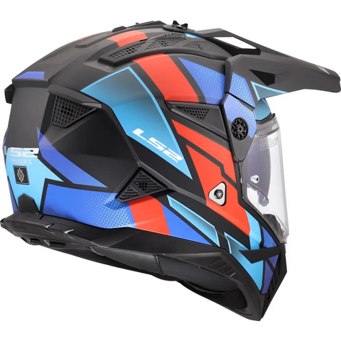 Casco LS2 MX702 Pioneer ll Block Black/Red/Blue