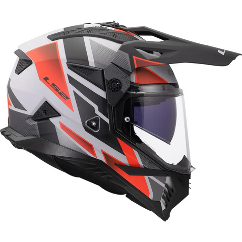 Casco LS2 MX702 Pioneer ll Block Gray/Red