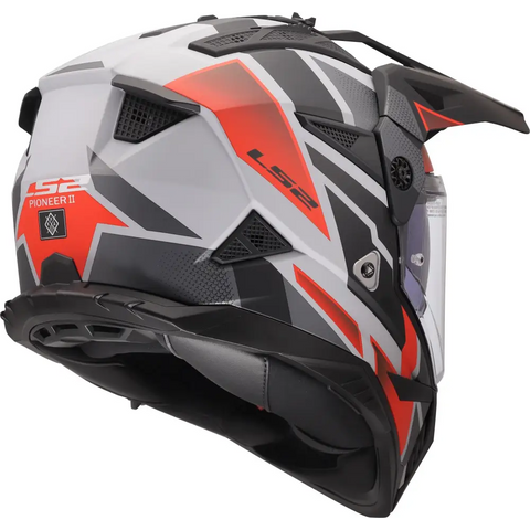 Casco LS2 MX702 Pioneer ll Block Gray/Red