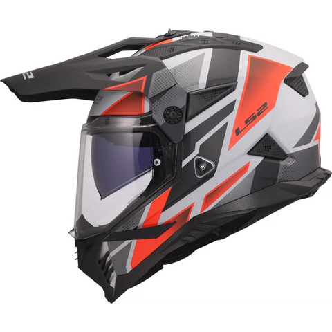 Casco LS2 MX702 Pioneer ll Block Gray/Red