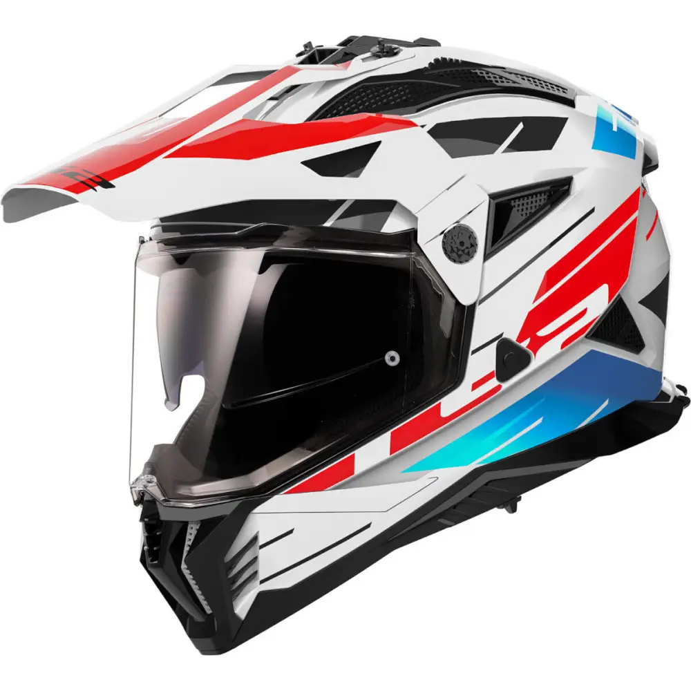 Casco LS2 MX702 Pioneer ll Namib White/Blue/Red