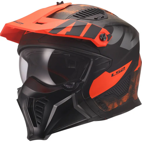 Casco LS2 OF606 Drifter Gas 22.06 Gray/Orange