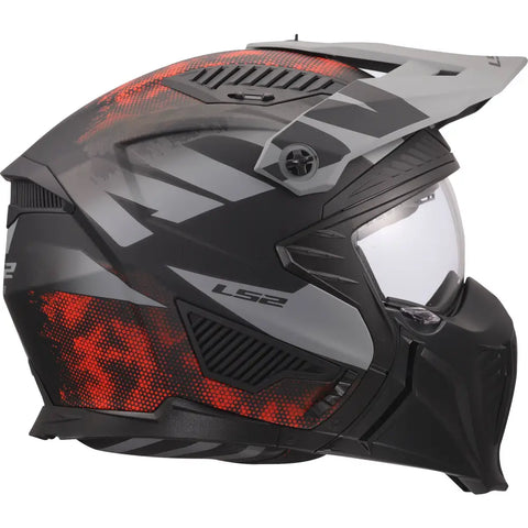 Casco LS2 OF606 Drifter Gas 22.06 Gray/Red