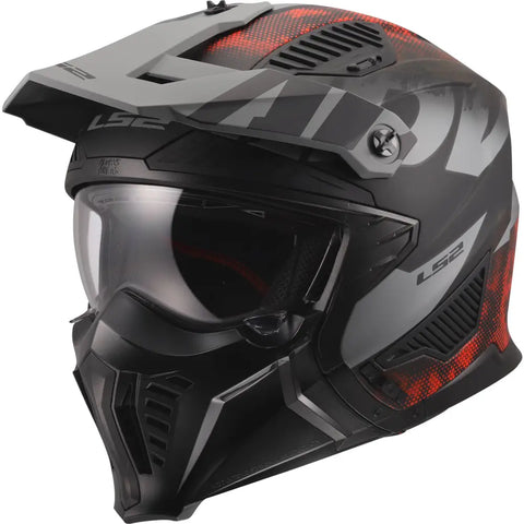 Casco LS2 OF606 Drifter Gas 22.06 Gray/Red