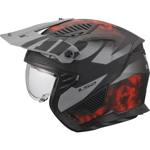 Casco LS2 OF606 Drifter Gas 22.06 Gray/Red