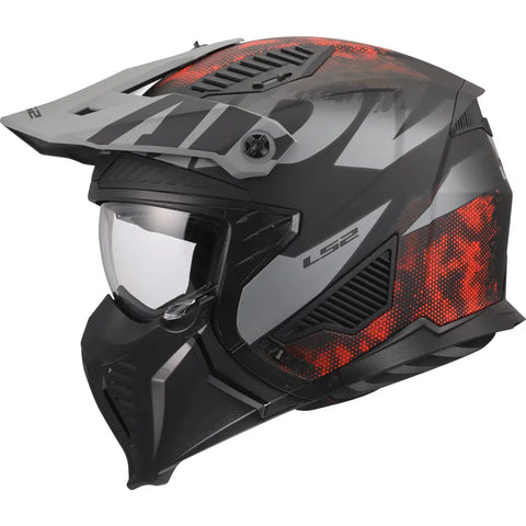 Casco LS2 OF606 Drifter Gas 22.06 Gray/Red