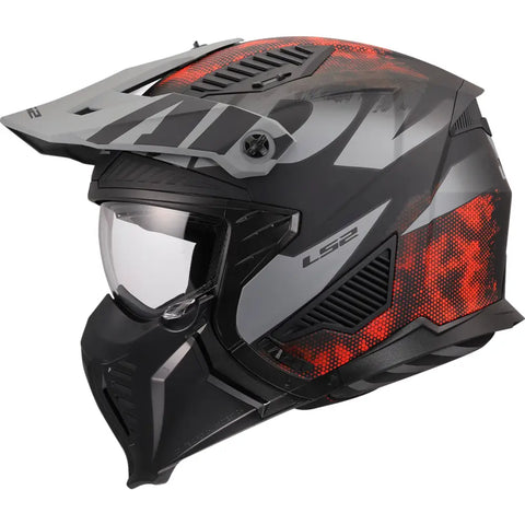 Casco LS2 OF606 Drifter Gas 22.06 Gray/Red