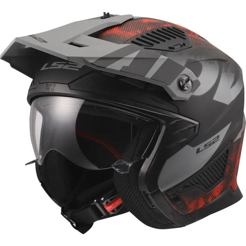 Casco LS2 OF606 Drifter Gas 22.06 Gray/Red
