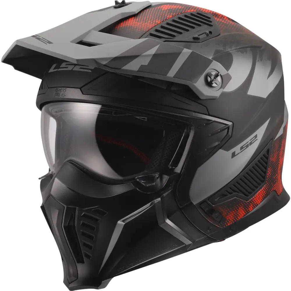 Casco LS2 OF606 Drifter Gas 22.06 Gray/Red