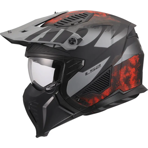 Casco LS2 OF606 Drifter Gas 22.06 Gray/Red