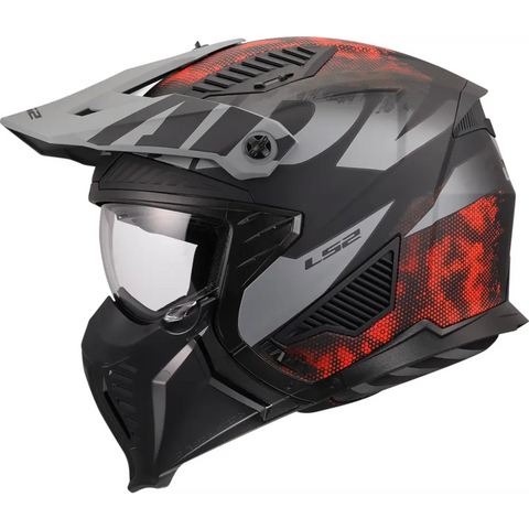 Casco LS2 OF606 Drifter Gas 22.06 Gray/Red