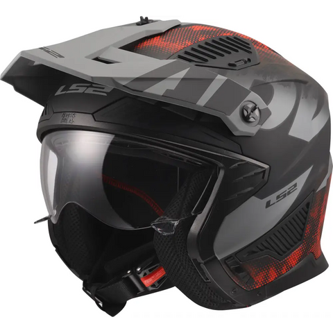 Casco LS2 OF606 Drifter Gas 22.06 Gray/Red