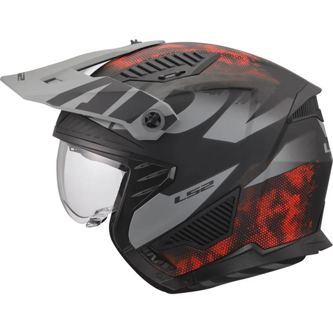 Casco LS2 OF606 Drifter Gas 22.06 Gray/Red
