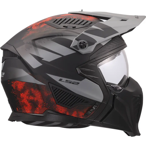 Casco LS2 OF606 Drifter Gas 22.06 Gray/Red