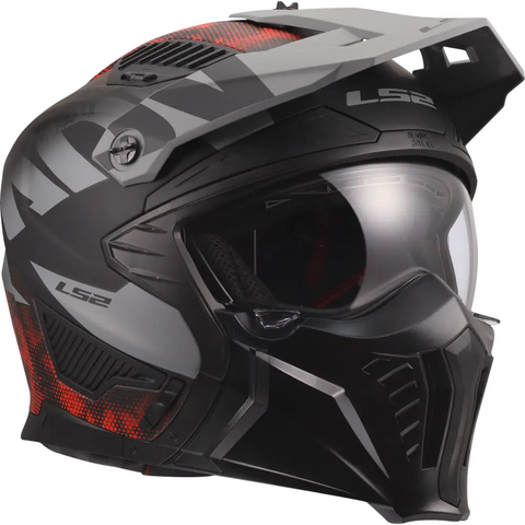Casco LS2 OF606 Drifter Gas 22.06 Gray/Red