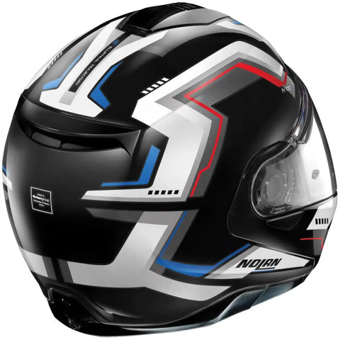 Casco Nolan N100-5 Upwind N-COM Black/White/Blue/Red