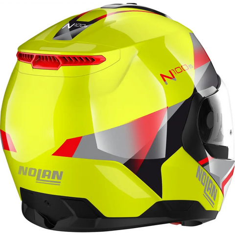 Casco Nolan N100-6 Paloma N-Com LED Yellow/Red/Silver/Glossy Black