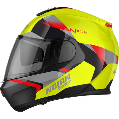 Casco Nolan N100-6 Paloma N-Com LED Yellow/Red/Silver/Glossy Black