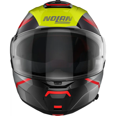 Casco Nolan N100-6 Paloma N-Com LED Yellow/Red/Silver/Glossy Black