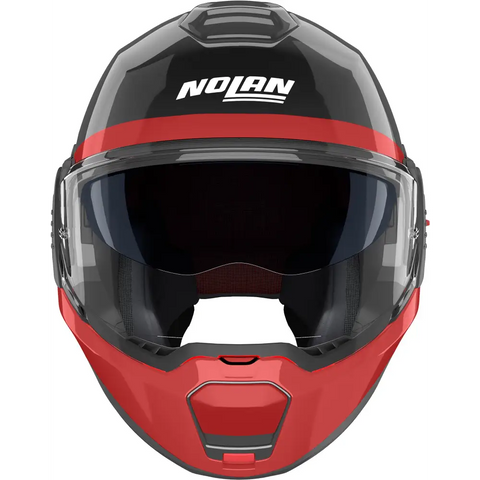 Casco Nolan N120-1 Blocco 357 Black/Anthracite/Red