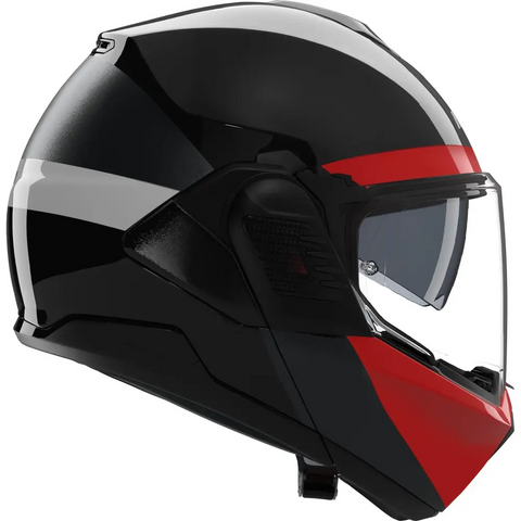 Casco Nolan N120-1 Blocco 357 Black/Anthracite/Red