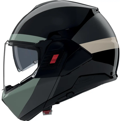 Casco Nolan N120-1 Blocco 358 Black/Anthracite/Green