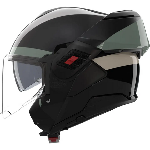 Casco Nolan N120-1 Blocco 358 Black/Anthracite/Green