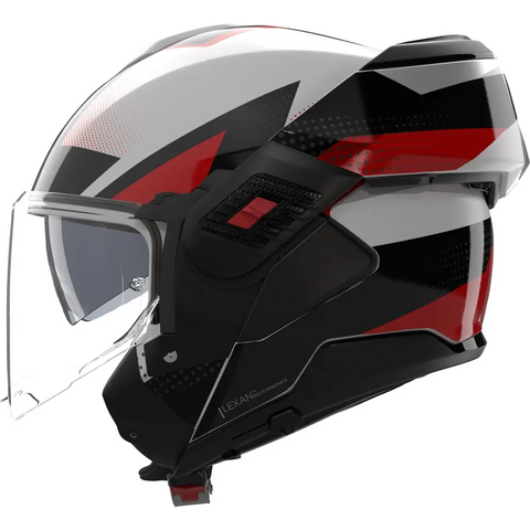 Casco Nolan N120-1 Ciclone 363 White/Black/Red