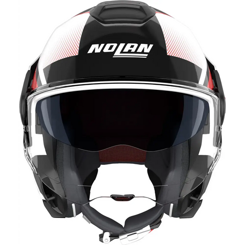 Casco Nolan N120-1 Ciclone 363 White/Black/Red