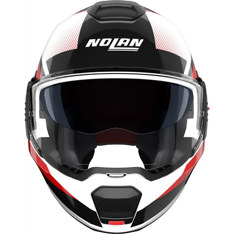 Casco Nolan N120-1 Ciclone 363 White/Black/Red