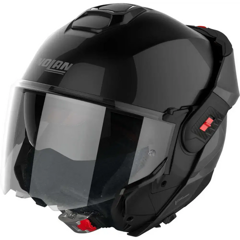 Casco Nolan N120-1 Classic N-Com, Glossy Black