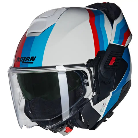 Casco Nolan N120-1 Lineo 347 White/Blue/Red