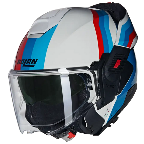 Casco Nolan N120-1 Lineo 347 White/Blue/Red