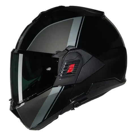 Casco Nolan N120-1 Verniciatura Speciale 341 Black/Grey/Argento