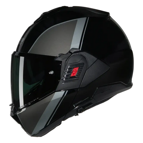Casco Nolan N120-1 Verniciatura Speciale 341 Black/Grey/Argento