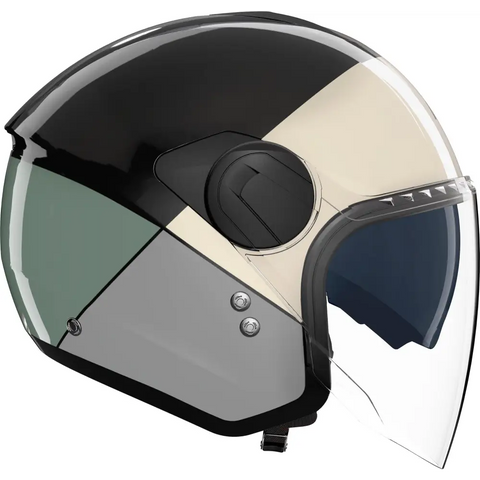 Casco Nolan N20-2 Visor Blocco 354 Black/Green/Ivory/Anthracite