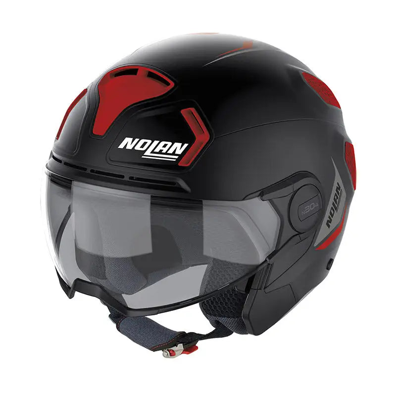 Casco Nolan N30-4 T Inception Flat Black/Red