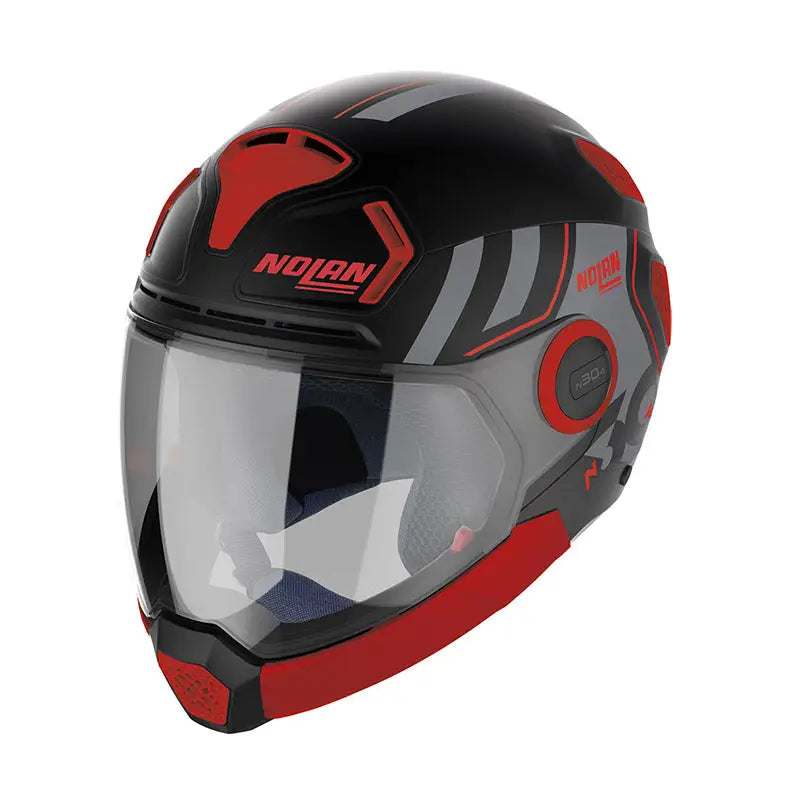 Casco Nolan N30-4 VP Parkour Flat Black/Red