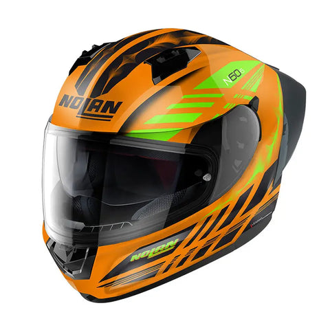 Casco Nolan N60-6 Sport Hotfoot Orange/Black/Green
