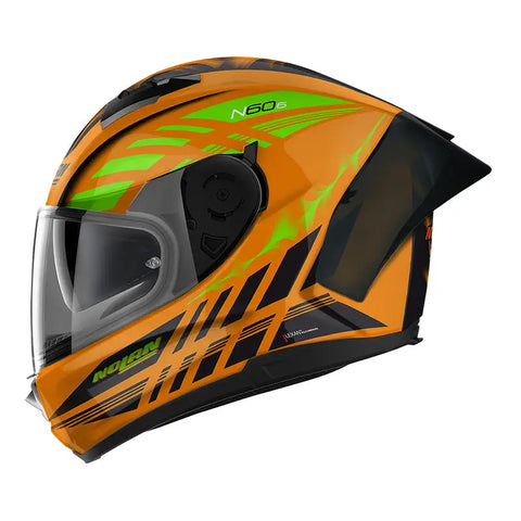 Casco Nolan N60-6 Sport Hotfoot Orange/Black/Green