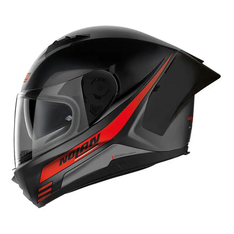 Casco Nolan N60-6 Sport Outset Flat Black/Red