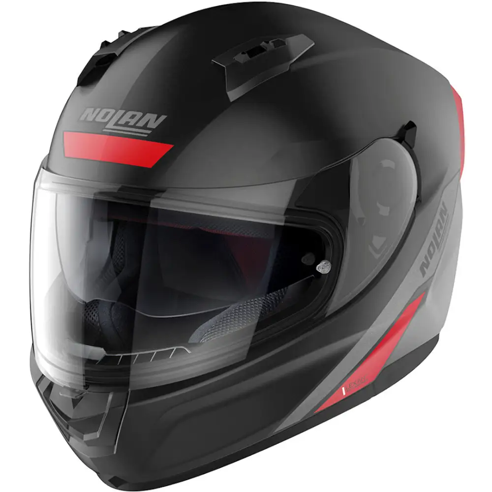 Casco Nolan N60-6 Staple Flat Black/Red